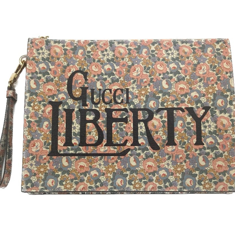 Gucci #636252 "Gucci Liberty" Leather Pouch/Clutch